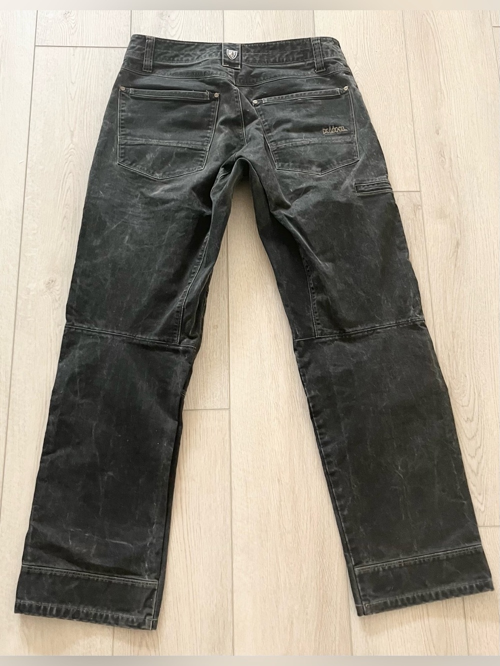 Kuhl Ryder Pants Vintage Patina Dye Outdoor Hiking Pants Dark Brown 32x32
